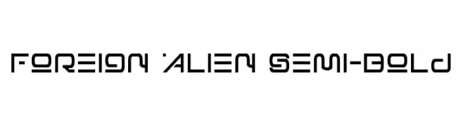Foreign Alien Semi-Bold  Descarca Fonturi Gratis
