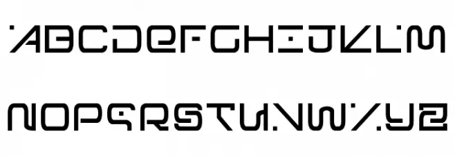 Foreign Alien Semi-Bold خط أحرف كبيرة