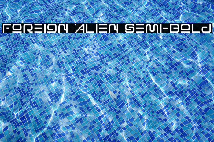Foreign Alien Semi-Bold Example 3