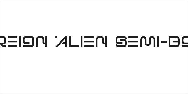 Foreign Alien Semi-Bold Logo