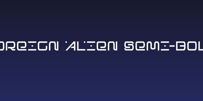 Foreign Alien Semi-Bold Social Header