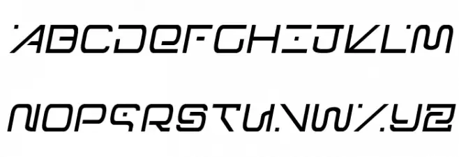 Foreign Alien Semi-Italic फ़ॉन्ट अपरकेस