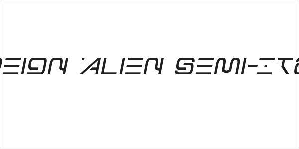 Foreign Alien Semi-Italic Logo