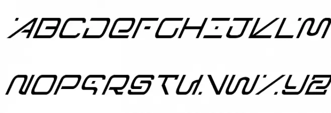 Foreign Alien Super-Italic خط أحرف كبيرة