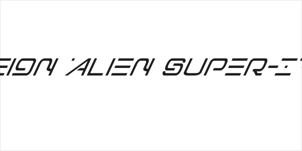Foreign Alien Super-Italic Logo
