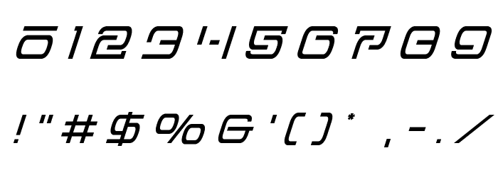 Foreign Alien Title Italic Font OTHER CHARS
