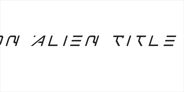 Foreign Alien Title Italic Logo
