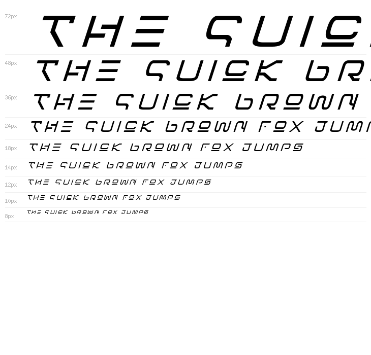 Foreign Alien Title Italic Waterfall