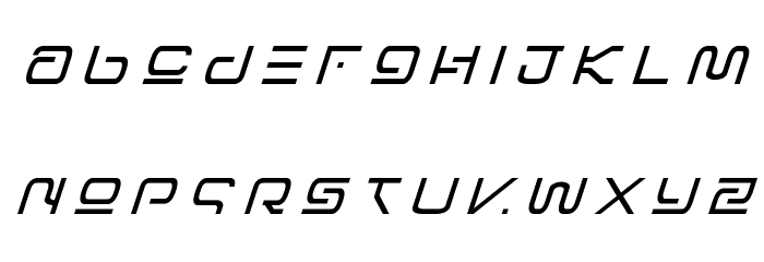 Foreign Alien Title Italic Font LOWERCASE