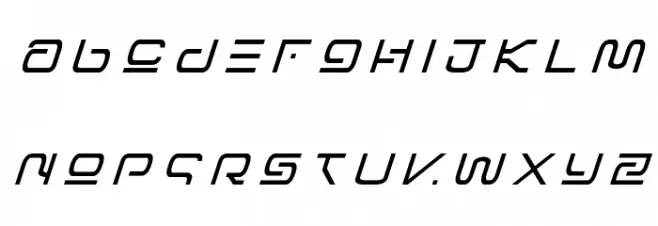 Foreign Alien Title Italic फ़ॉन्ट लोअरकेस