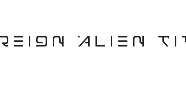 Foreign Alien Title Logo