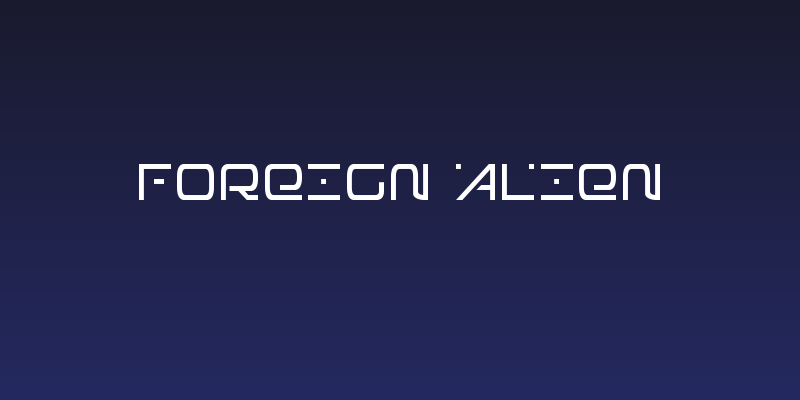 Foreign Alien Social Header