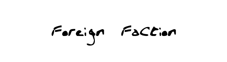 Foreign Faction  font caratteri gratis