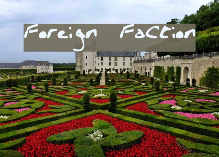 Foreign Faction Font examples