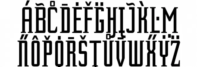 ForeignSheetMetal Font LOWERCASE