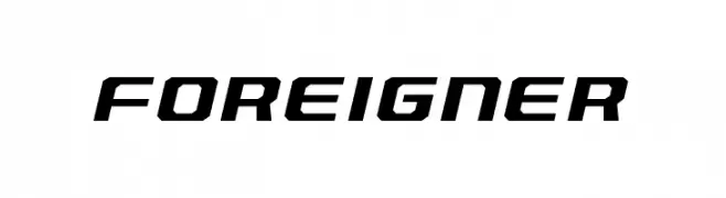 Foreigner  Frei Schriftart Herunterladen
