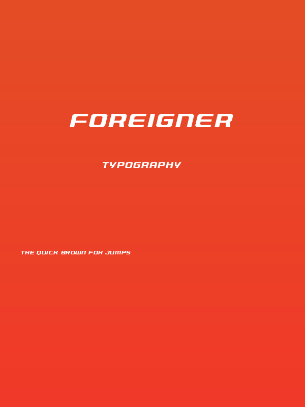 Foreigner Poster