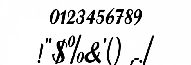 Forelle Font OTHER CHARS