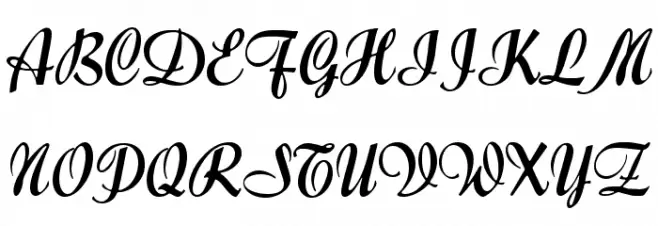 Forelle Schriftart Groß