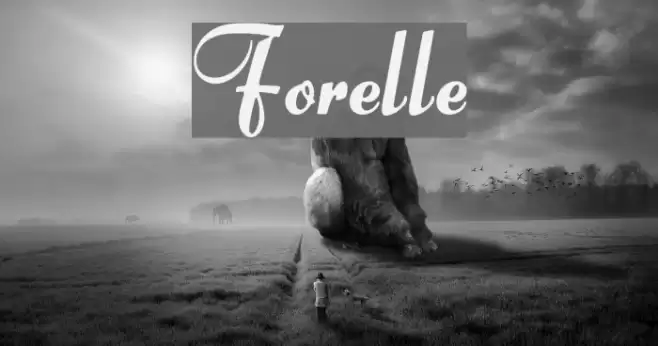 Forelle Font examples