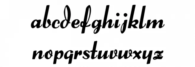 Forelle Font LOWERCASE