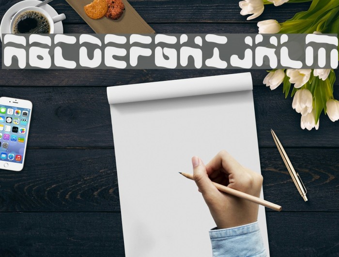 Foreshadow BRK Font examples