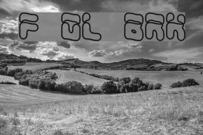 Foreshadow OL BRK Font examples