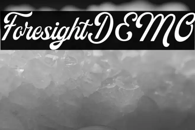 ForesightDEMO Font examples