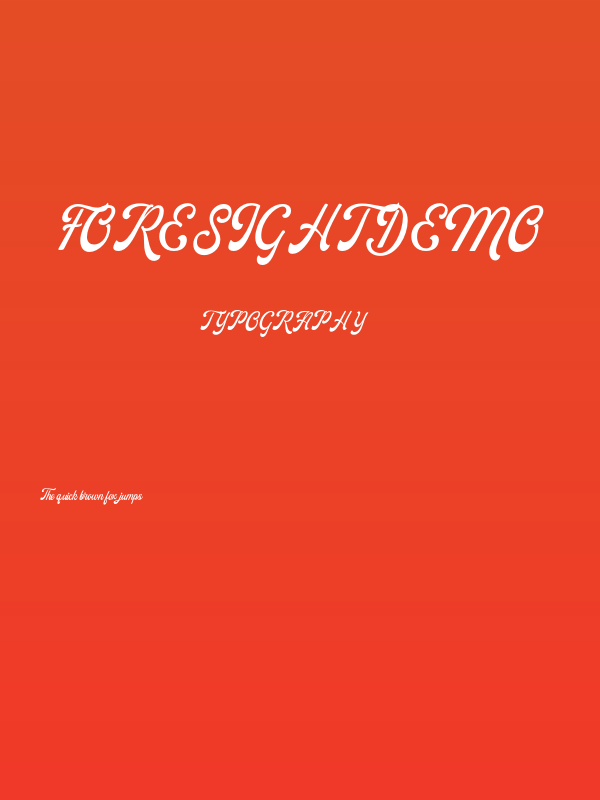 ForesightDEMO Poster