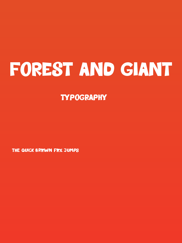 Forest And Giant Poster