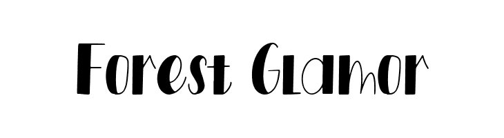 Forest Glamor  Frei Schriftart Herunterladen