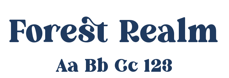 Forest Realm Font Preview