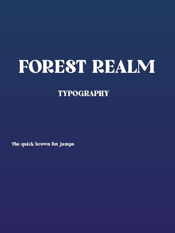 Forest Realm Poster