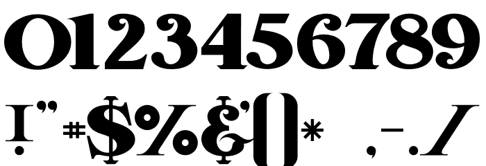 Forest Regular Font OTHER CHARS