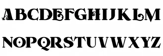 Forest Regular Font Litere mari