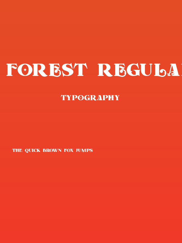 Forest Regular Poster