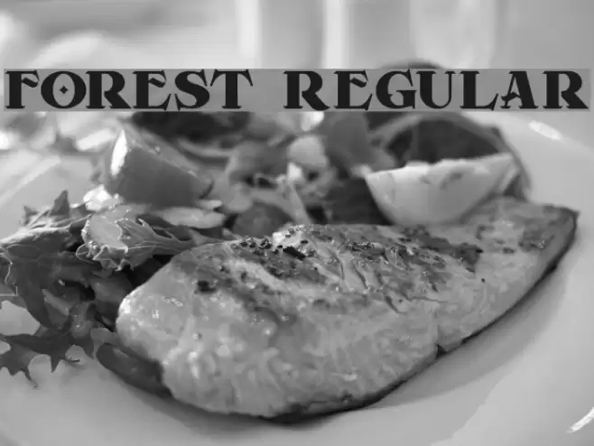 Forest Regular Font examples