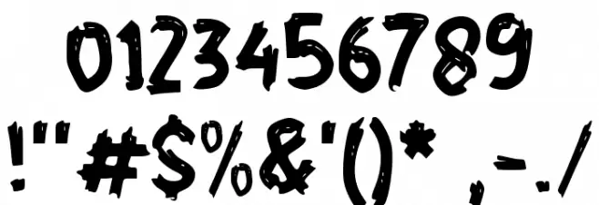 Forest Road Font OTHER CHARS