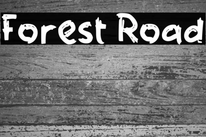 Forest Road Font examples