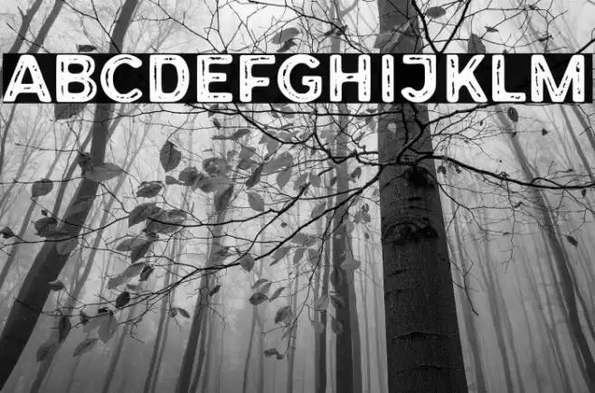 Forest Trophy Textured Schriftart examples