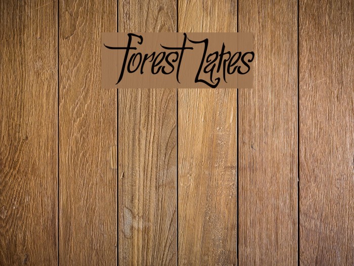 ForestLakes Fonte examples