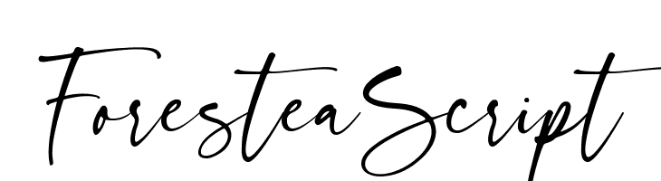 Forestea Script  Fuentes Gratis Descargar