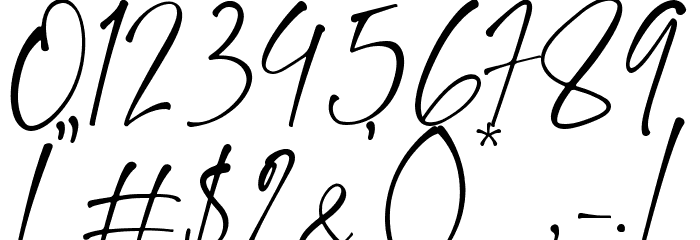 Forestea Script Font OTHER CHARS