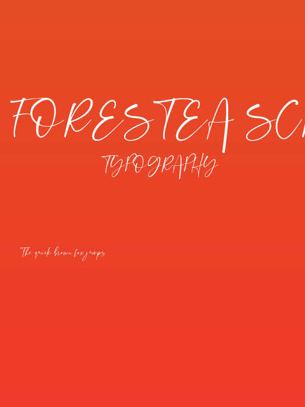 Forestea Script Poster