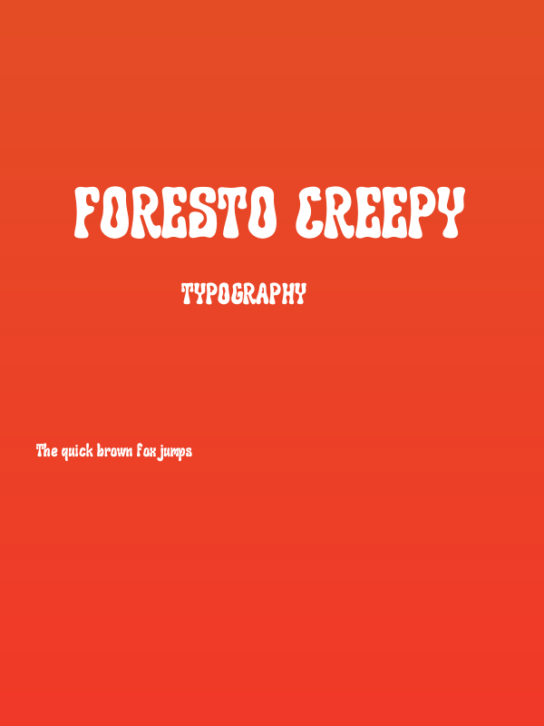 Foresto Creepy Poster