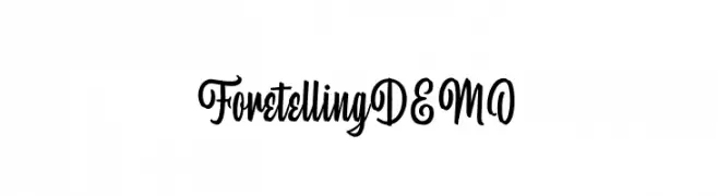 ForetellingDEMO  नि: शुल्क फ़ॉन्ट्स डाउनलोड