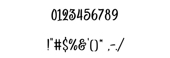 ForetellingDEMO Font OTHER CHARS