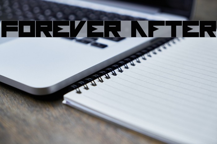 Forever After Font examples