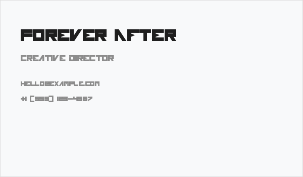 Forever After Business Card