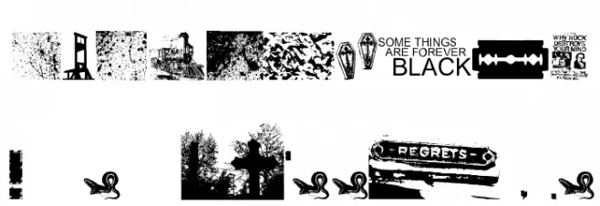 Forever Black Font OTHER CHARS